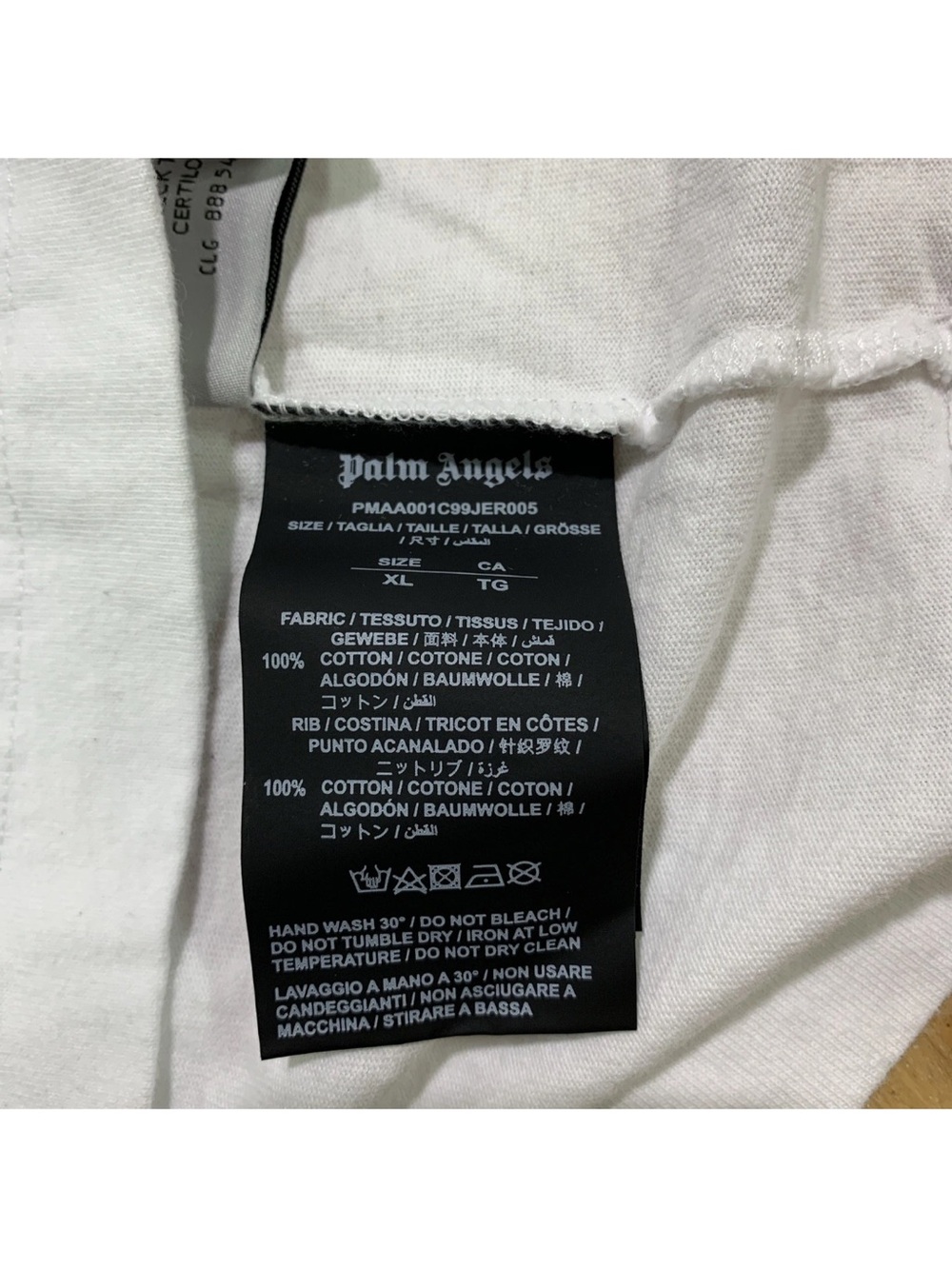 PALM ANGELS PARIS SPRAY LOGO TEE XL - Picture 7 of 7